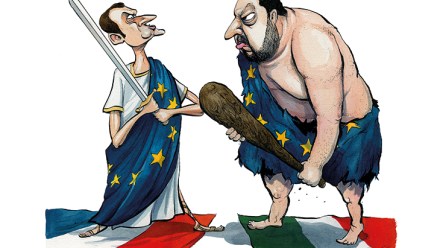 salvini macron spectator cartoon