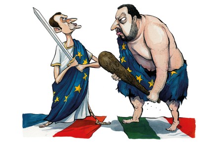salvini macron spectator cartoon