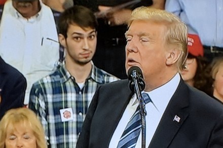 plaid shirt guy trump billings montana rally