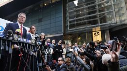 bill de blasio explosive device bombs