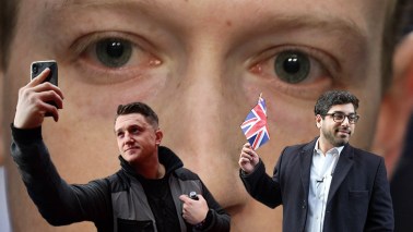 tommy robinson raheem kassam banned facebook