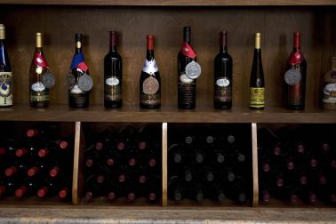 Award winning bottles of wine