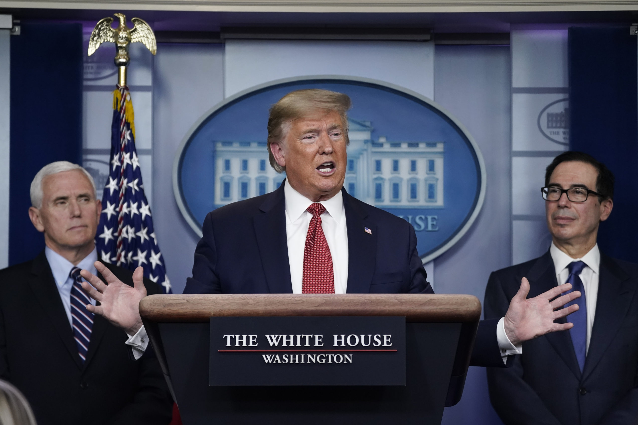 Trump coronavirus task force big pharma