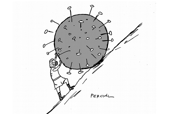 Uphill Coronavirus roll