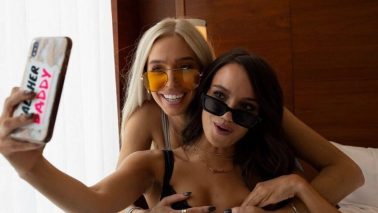 Call Her Daddy hosts Alexandra Cooper and Sofia Franklyn (Barstool Sports)