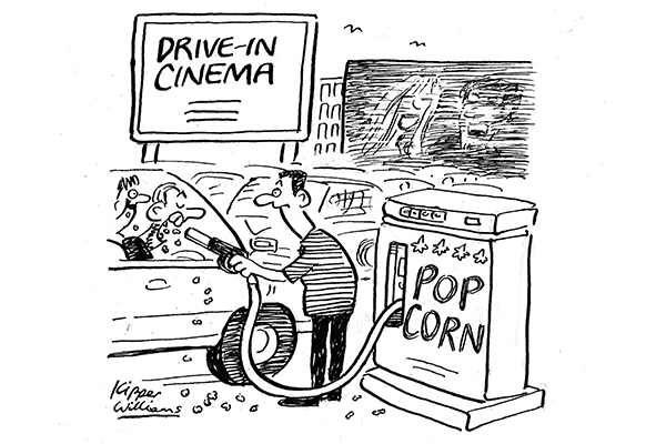 Drive in cinema – popcorn
