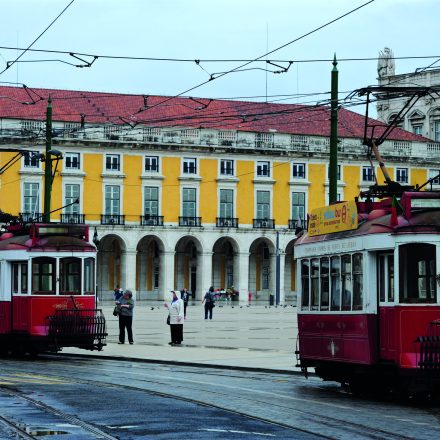 Lisbon distinctive trams