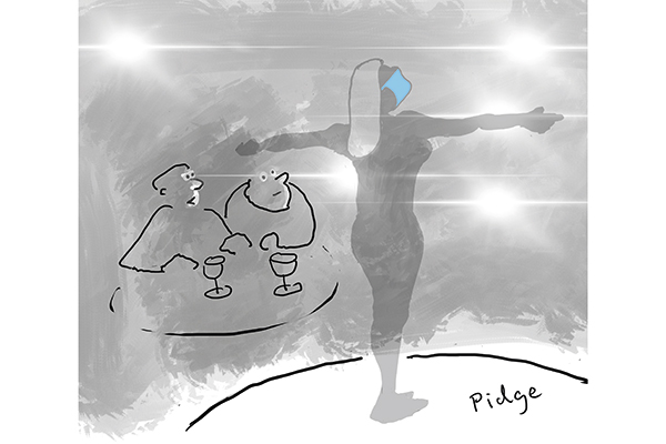 She used to take everything off