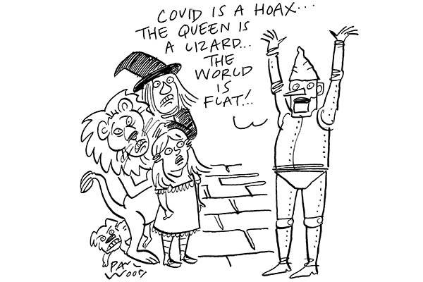 Oh no, it’s the tinfoil hat man