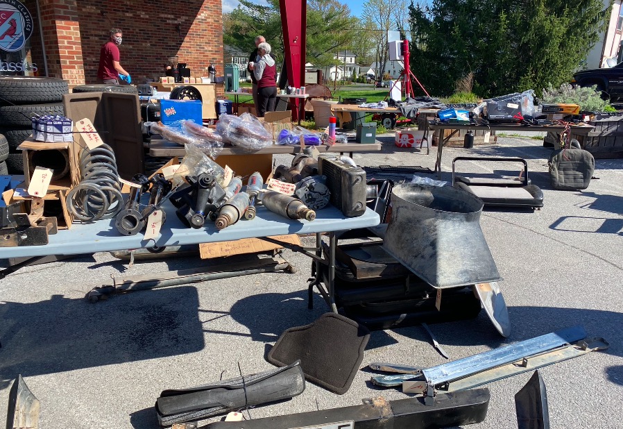 Parts for sale at an auto swap in Marshall, Virginia (Photo: Amber Athey) 
