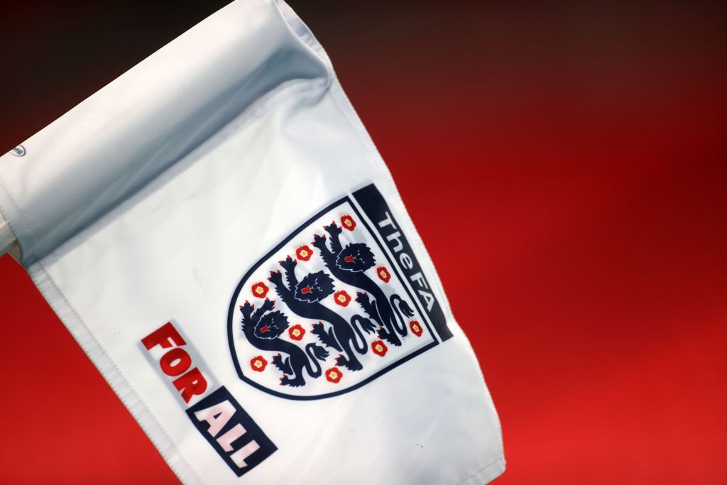Ballon De Football Officiel England FA Retro Heritage - Taille 5 - Cuir Véritable - Marron