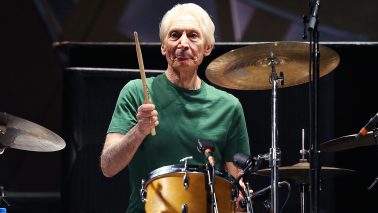 Charlie Watts of The Rolling Stones performs live at Adelaide Oval on October 25, 2014 (Getty Images)