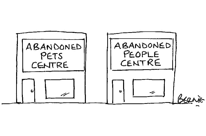 Abandoned people centre