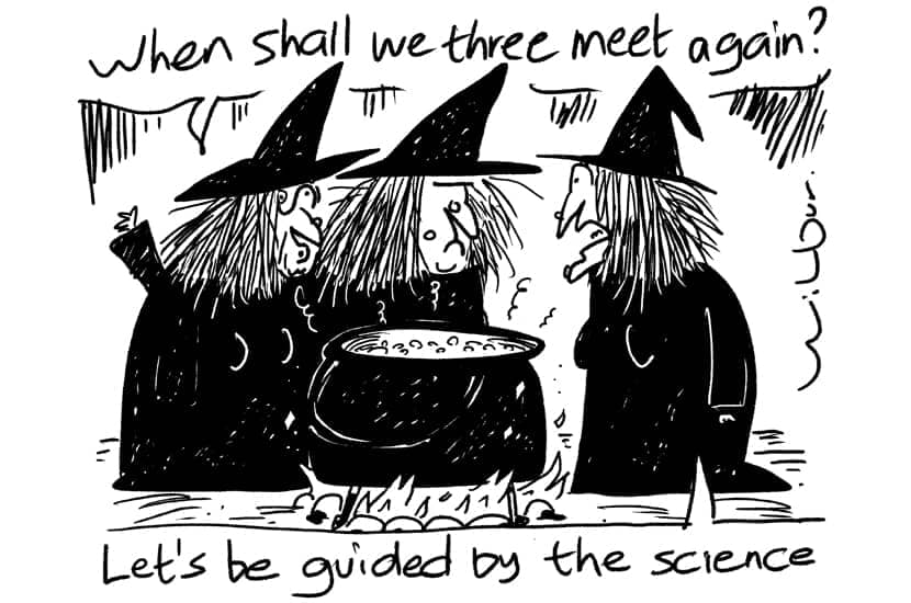 When shall we three meet again?