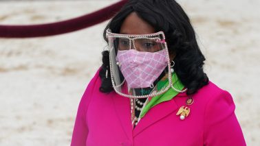 Rep. Terri Sewell of Alabama arrives for the inauguration of Joe Biden (Getty Images)