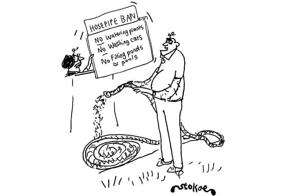 I’m OK – I’m cleaning my hosepipe