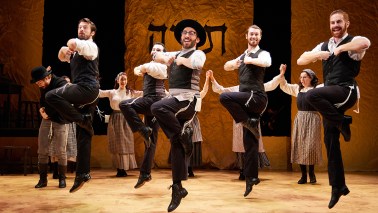 The cast of Fiddler on the Roof (New World Stages)