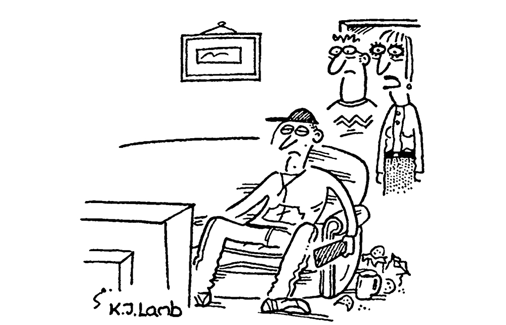 He’s doing his out-of-work experience