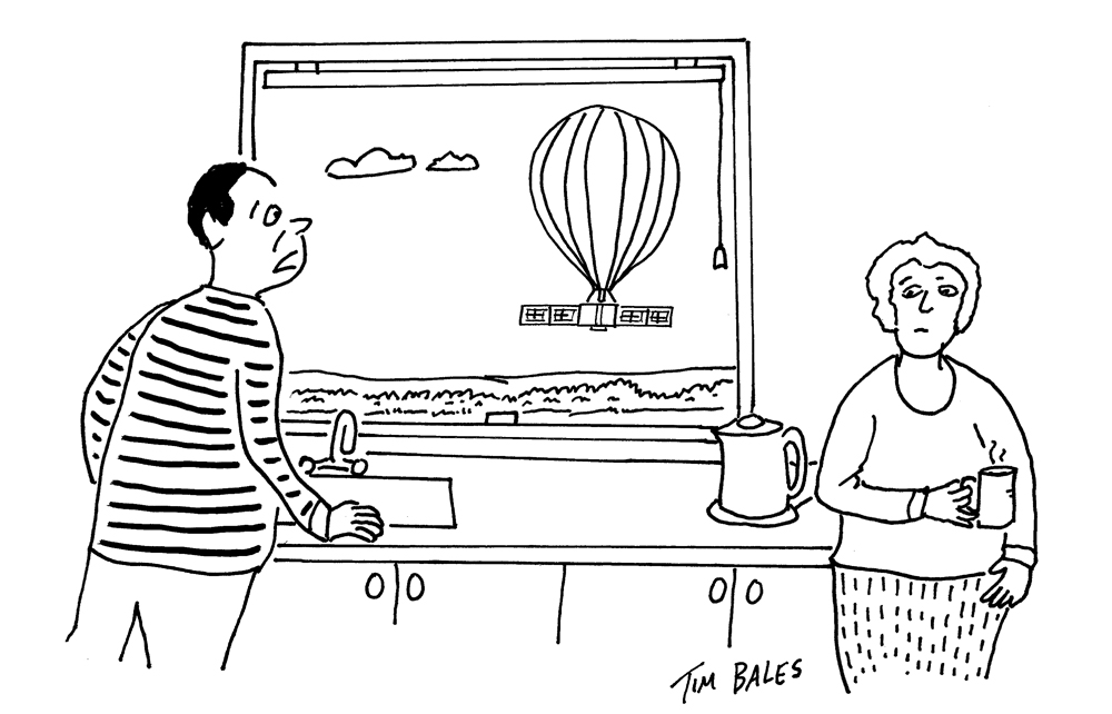 You know how nosy our neighbour is