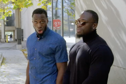 Osundairo brothers re-enact Jussie Smollett hate hoax (Screenshot: Twitter)
