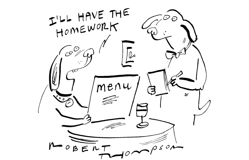 I’ll have the homework