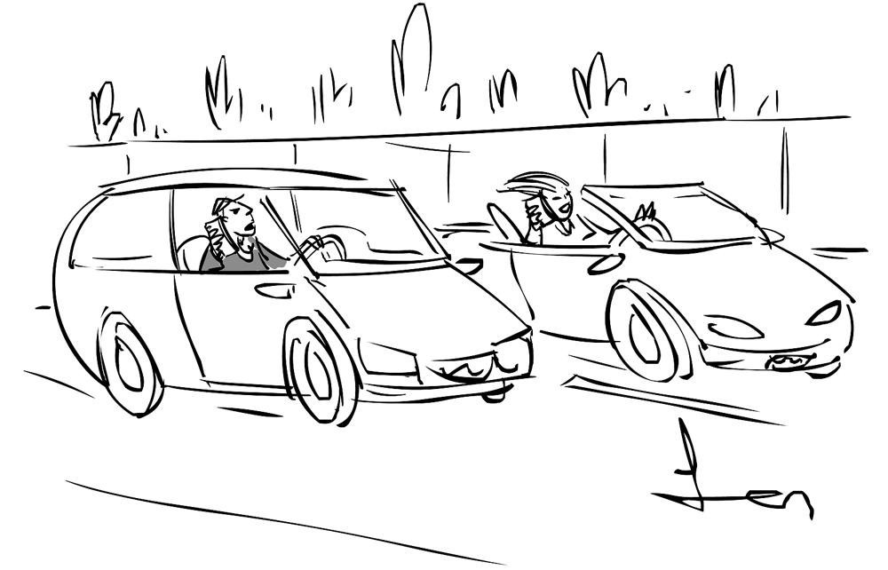 I’d like to report an idiot using their phone while driving