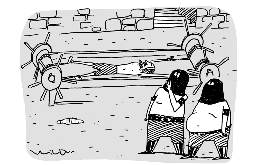 Is he sort of getting off on it?