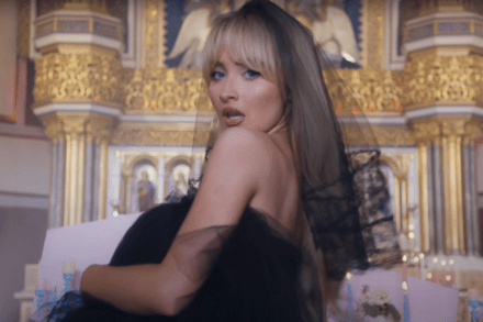 Sabrina Carpenter in "Feather" Music Video (Screenshot: YouTube)