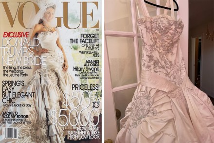 vogue melania trump wedding dress