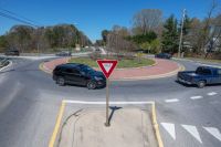roundabout turning circle