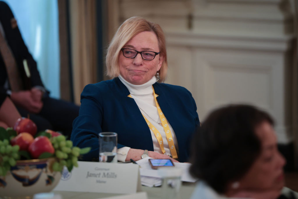 Janet Mills in The White House (Getty) maine governor