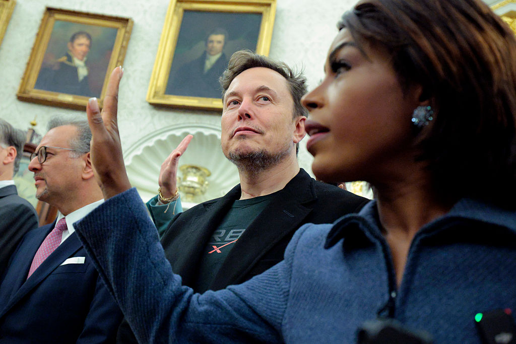 Elon Musk in the Oval Office (Getty)