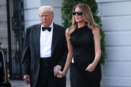 Melania and President Trump leaving the White House for the Kennedy Center (Getty)