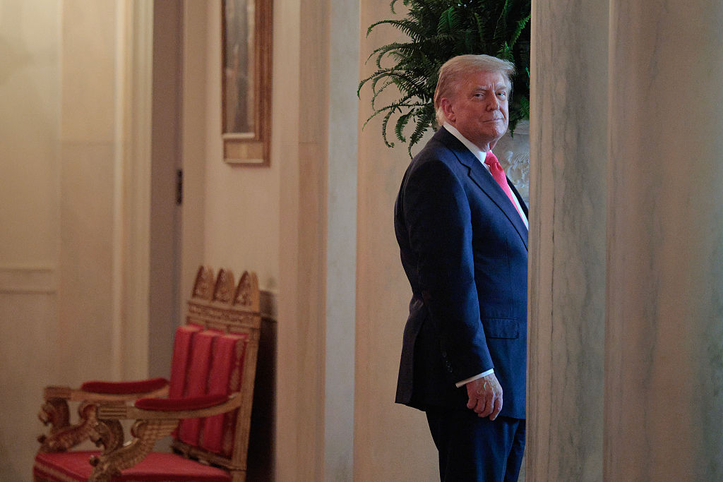 Donald Trump White House Cross Hall (Getty)