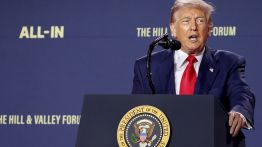 Donald Trump at the AI summit (Getty)