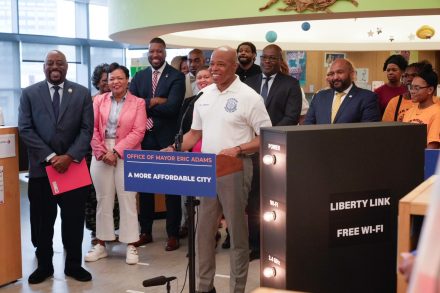 Eric Adams Liberty Link press conference