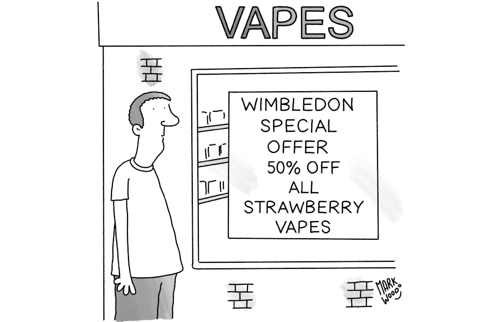 50% off all strawberry vapes