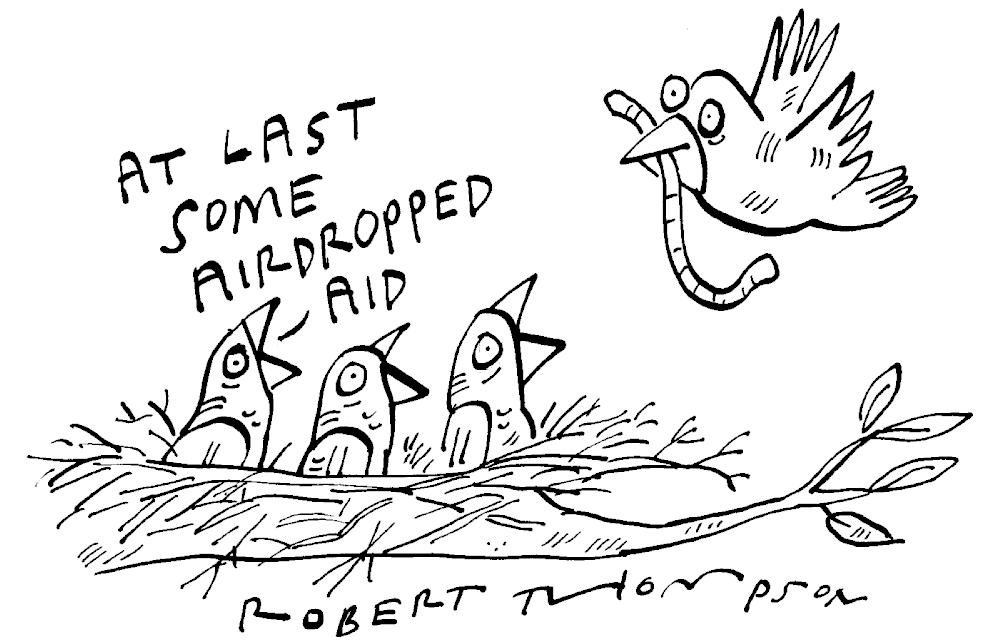 At last some airdropped aid