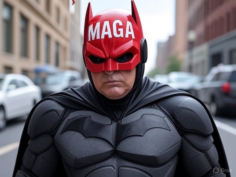 Trump as Batman (Grok)