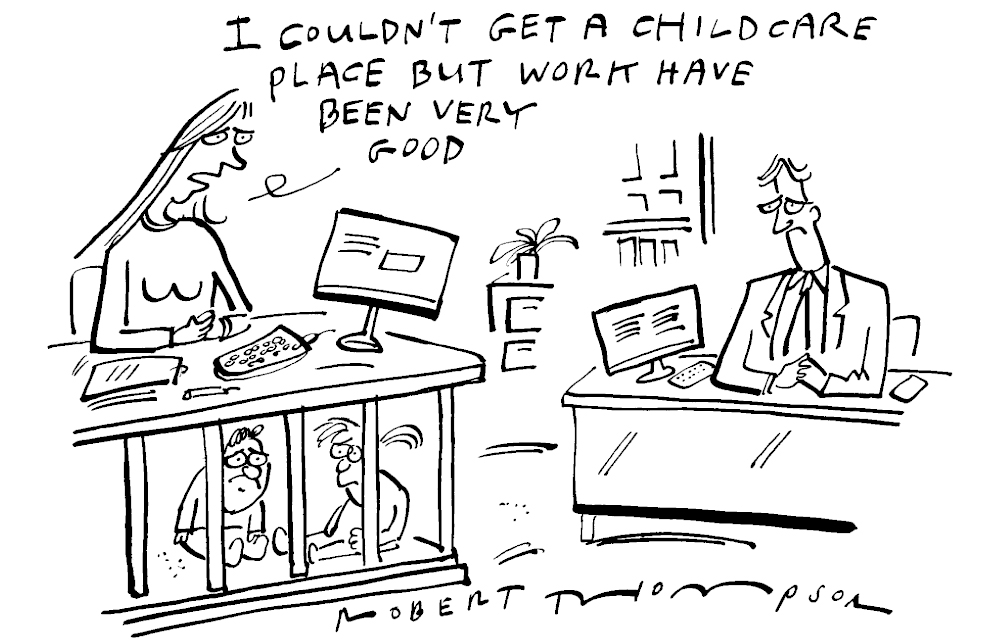 I couldn’t get a childcare place