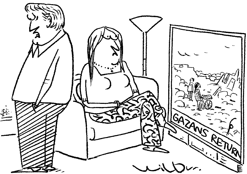 ‘This house depresses me. The damp spot’s got worse.’