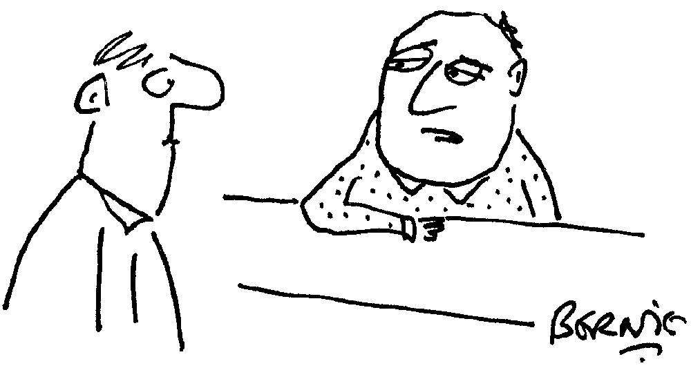 ‘A treble whisky please – I’m doing sober October.’