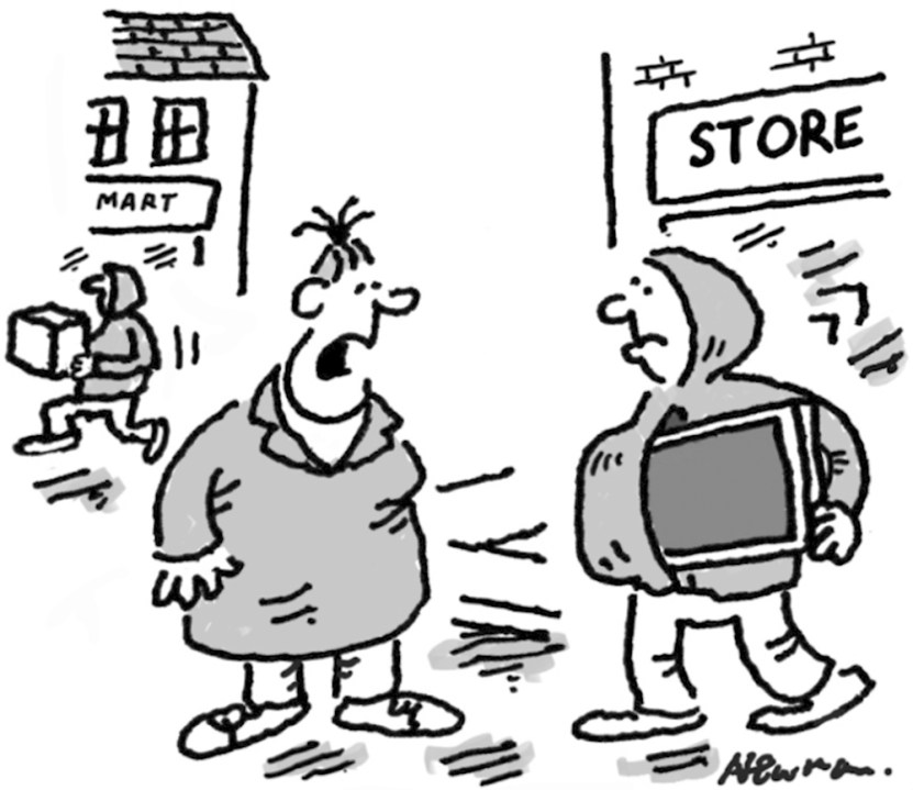 ‘I’m waiting till Black Friday to do all my Christmas shoplifting.’