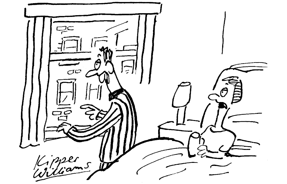 ‘Is that a Banksy on the wall or have we had a visit from Peter Mandelson?’