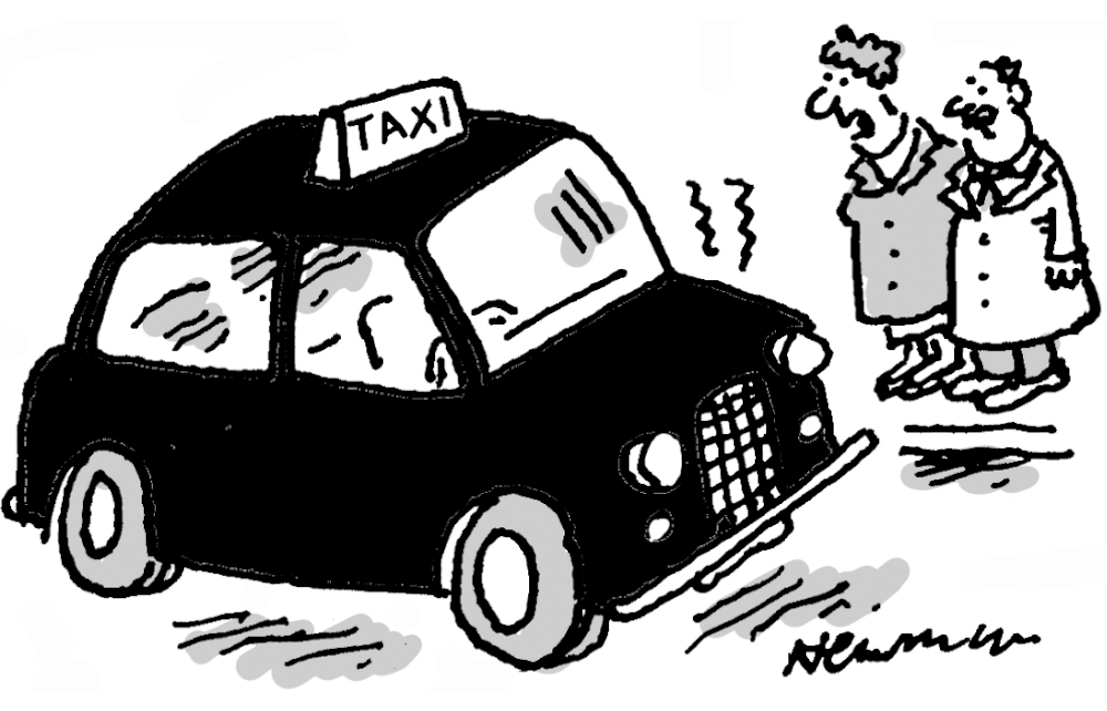 ‘The driver’s gone to jail so he’s kept the engine running.’