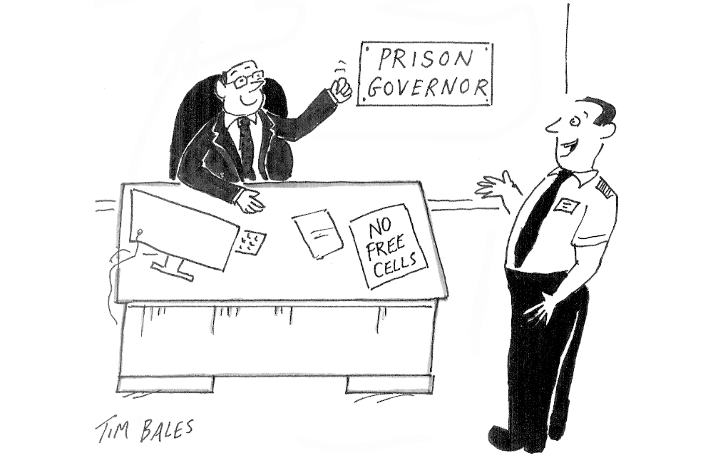 ‘Fantastic news, sir – another prisoner has been released by mistake!’