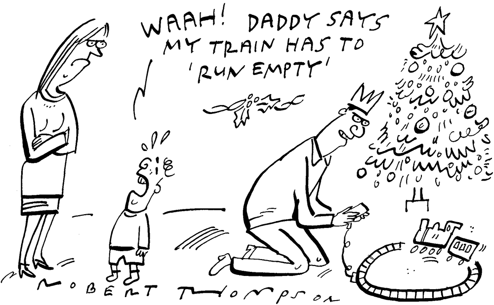 Daddy says my train has to ‘run empty’