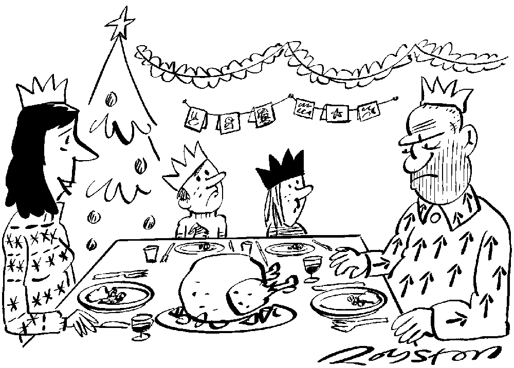 ‘Isn’t it nice to have Daddy home for Christmas, even if it was an error?’