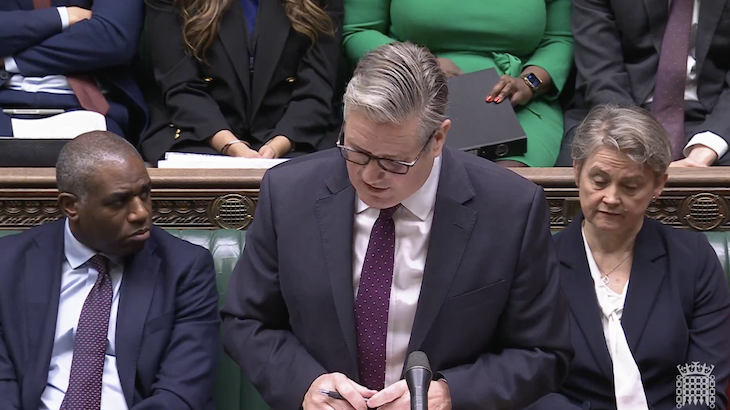 An unhappy Christmas PMQs for Keir Starmer
