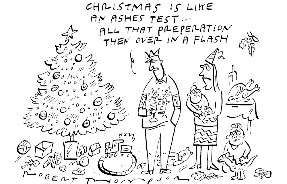 Christmas is like an Ashes test…